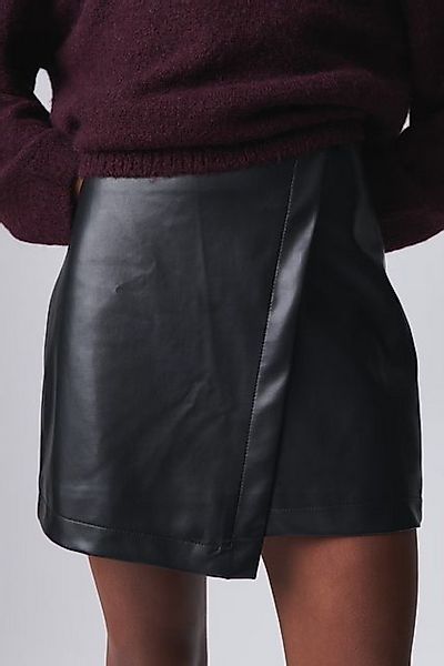 Gina Tricot Minirock - Kunstlederrock im Wickelstil – Mini Wrap PU Skirt günstig online kaufen