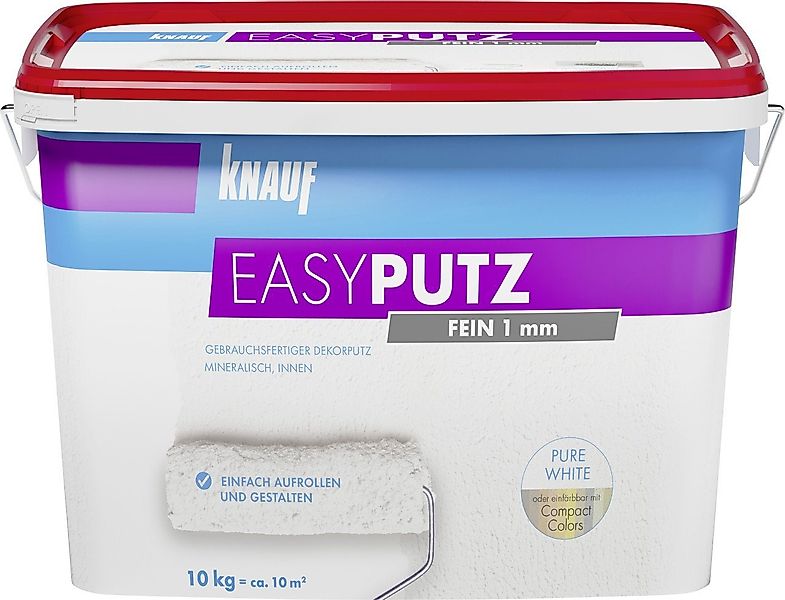 KNAUF Gips-Kalk-Putz Knauf EasyPutz Streichputz 10 kg 1 mm fein günstig online kaufen