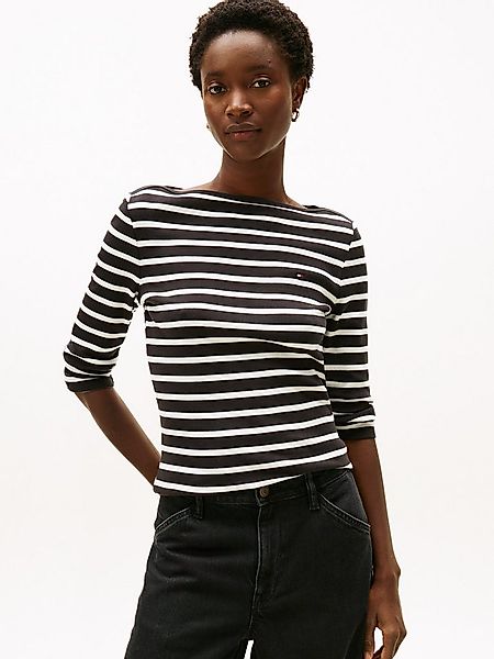 Tommy Hilfiger 3/4-Arm-Shirt NEW CODY BOAT-NECK Baumwolle, U-Boot-Ausschnit günstig online kaufen