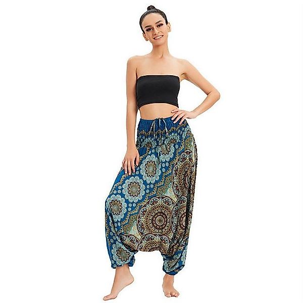 YRIIOMO Loungepants Leichte und atmungsaktive Yogahose mit Boho Design, loc günstig online kaufen