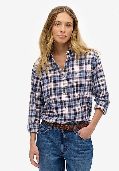 Superdry Karobluse CHECK FLANNEL BOYFRIEND SHIRT günstig online kaufen