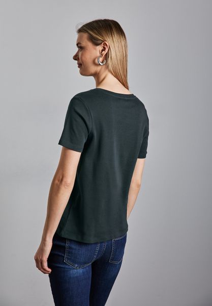 STREET ONE V-Shirt aus reiner Baumwolle günstig online kaufen