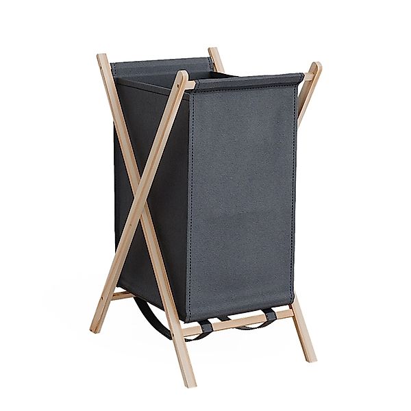 Vicco Wäscheschrank Bruno, Grau/Holz, 40 x günstig online kaufen