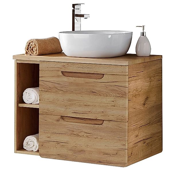 Lomadox Waschbeckenschrank LUTON-56-CRAFT unterschrank 81 cm günstig online kaufen