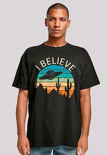 F4NT4STIC T-Shirt "I Believe UFO Alien Sonnenuntergang" Premium Qualität günstig online kaufen