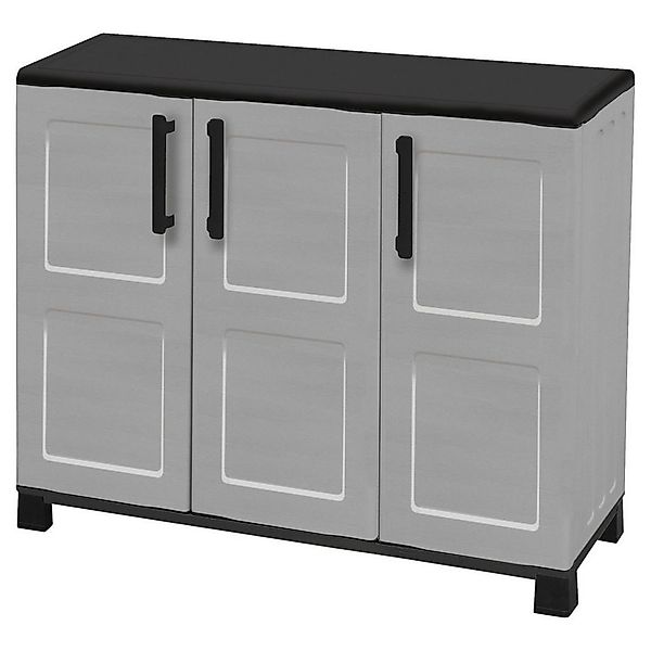 Linea Idea Kunststoffschrank Idea grau Kunststoff B/H/T: ca. 102x90x37 cm günstig online kaufen