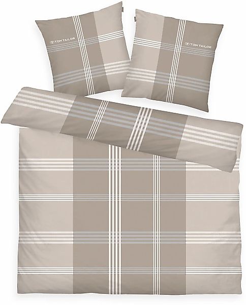 TOM TAILOR HOME Bettwäsche "Ole" 3 Stk. tlg. karierte Bettwäsche aus Baumwo günstig online kaufen