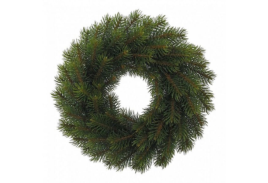 Winterliche Kunstpflanze Künstlicher Tannenkranz grün 23 cm, Fuchs Versand günstig online kaufen