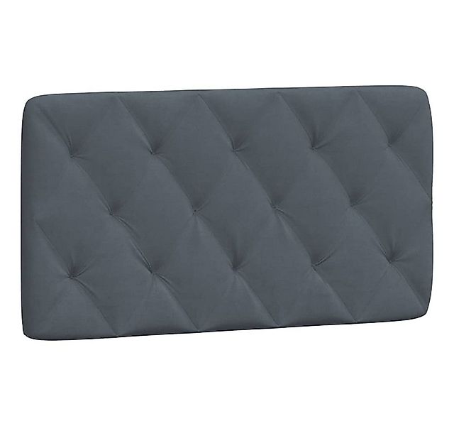 vidaXL Bett Kopfteilkissen Dunkelgrau 100 cm Samt (1-tlg) günstig online kaufen