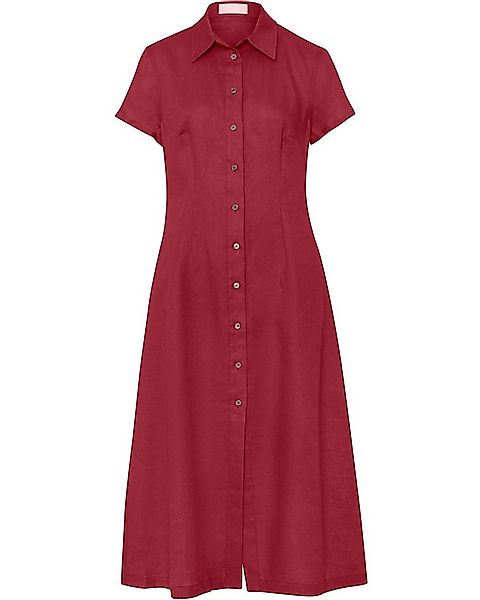 Brigitte von Schönfels Midikleid Kurzarm-Leinenkleid günstig online kaufen