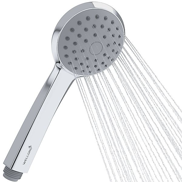 Wellgro Duschbrause Duschkopf aus hochwertigen ABS-Kunststoff günstig online kaufen