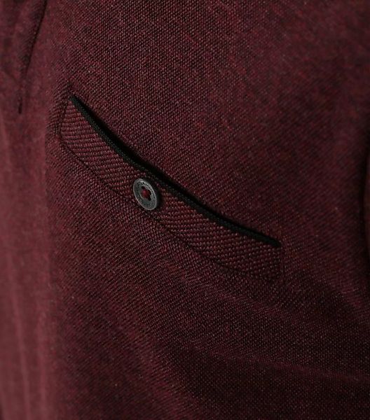 CASA DOMA Rundhalspullover Polo-Shirt Langarm gestreift günstig online kaufen