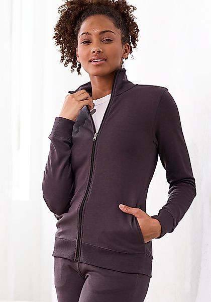 Bench. Loungewear Sweatjacke 1 Stk. tlg. mit bestickten Stehkragen, Loungea günstig online kaufen