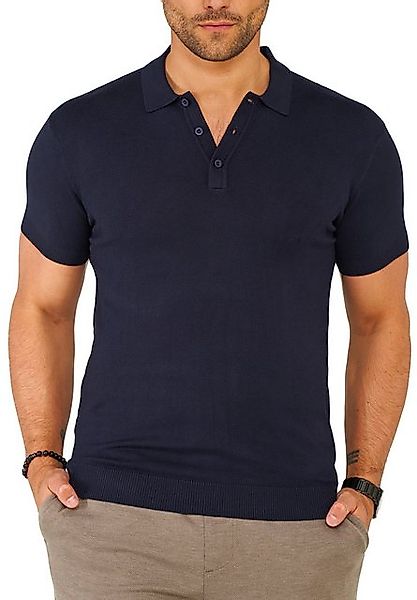 SOULSTAR Poloshirt S2PRELY Herren Basic Kurzarm Knit Polo Hemd Feinstrick günstig online kaufen