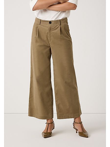 MORE&MORE Culotte weite, verkürzte Baumwollfeincordhose günstig online kaufen