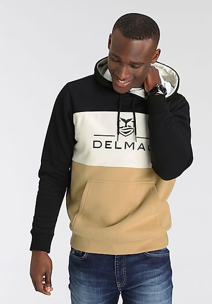 DELMAO Kapuzensweatshirt Langarm, lockere Passform, Colourblocking-Optik, günstig online kaufen