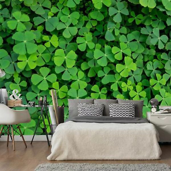 artgeist Fototapete Green Clover grün Gr. 100 x 70 günstig online kaufen
