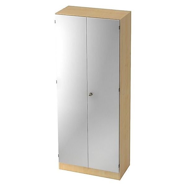 bümö Aktenschrank office Büroschrank - 5 Ordnerhöhen Dekor: Ahorn/Silber günstig online kaufen
