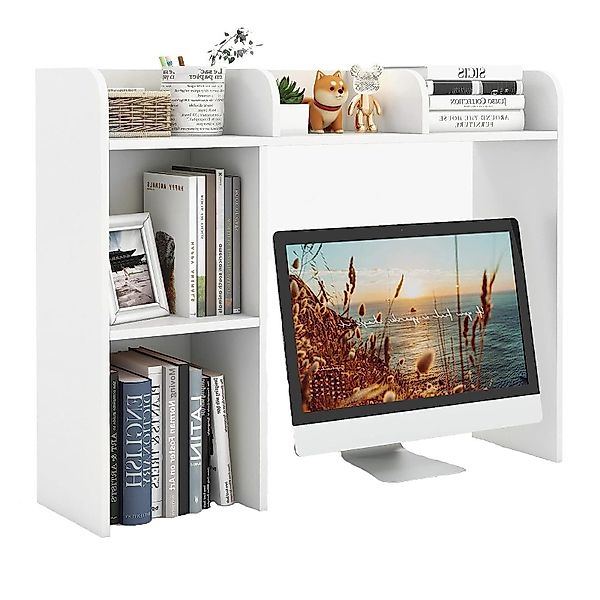 KOMFOTTEU Bücherregal Schreibtischregal, mit 5 offene günstig online kaufen