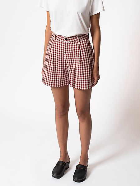Damen Shorts "Wiola Checked", Red-white günstig online kaufen