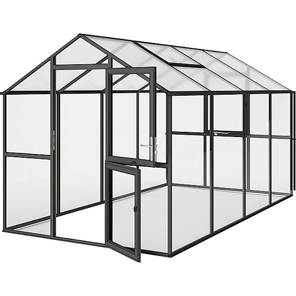 KGT Gewächshaus Aptasia IV Anthrazit-Grau 10 m² günstig online kaufen