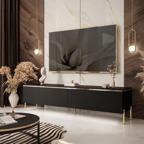 Lookway TV-Schrank AURORA Schwarz matt günstig online kaufen