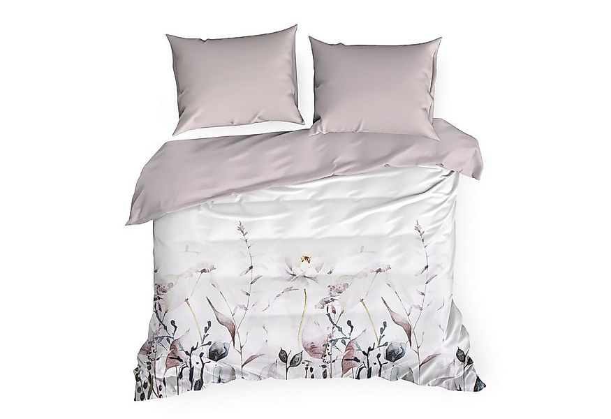 Design91 Bettwäsche 3 TLG Bettwäschegarnitur Wendebettwäsche, 140x200 160x2 günstig online kaufen