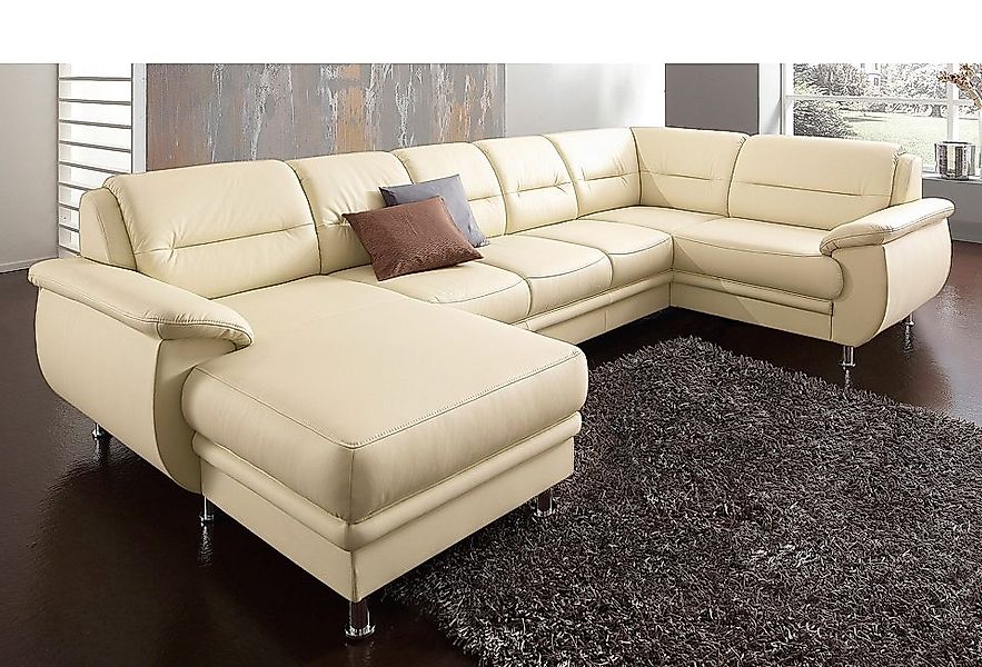 sit&more Wohnlandschaft "Mailand U-Form, B: 312 cm", optional Bettfunktion günstig online kaufen