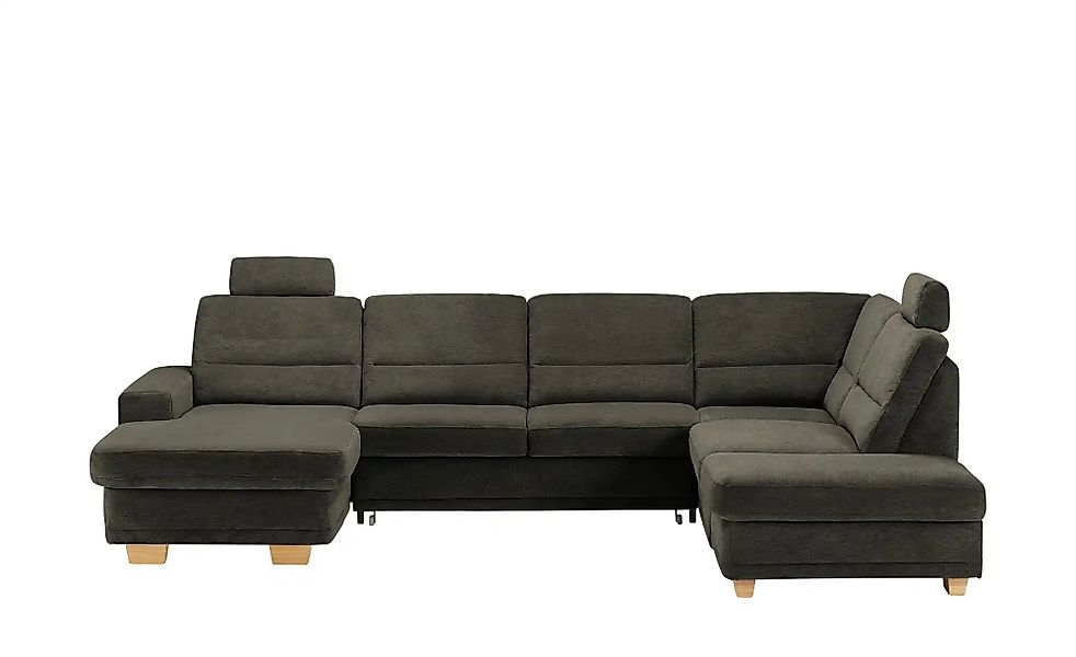 meinSofa Wohnlandschaft aus Mikrofaser Marc ¦ braun ¦ Maße (cm): B: 311 H: günstig online kaufen