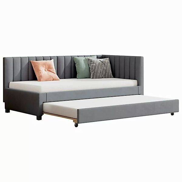 HAUSS SPLOE Schlafsofa 90x200cm mit ausziehbares Schlafsofa, Lattenrost, Sa günstig online kaufen