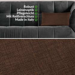 ANRO Dekokissen MrJack Kissenbezug Leinenoptik Deko günstig online kaufen