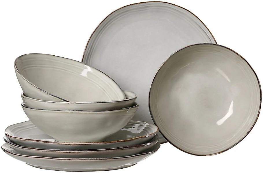 Ritzenhoff & Breker Tafelservice "Kendra" Teller Set, aus Steingut für 4 Pe günstig online kaufen