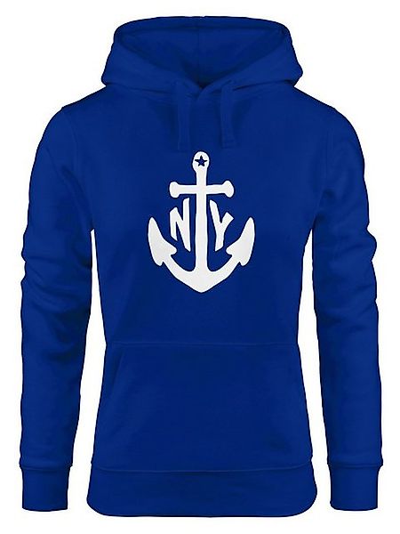 MoonWorks Hoodie Hoodie Damen Anker New York Sweatshirt Kapuze Kapuzenpullo günstig online kaufen