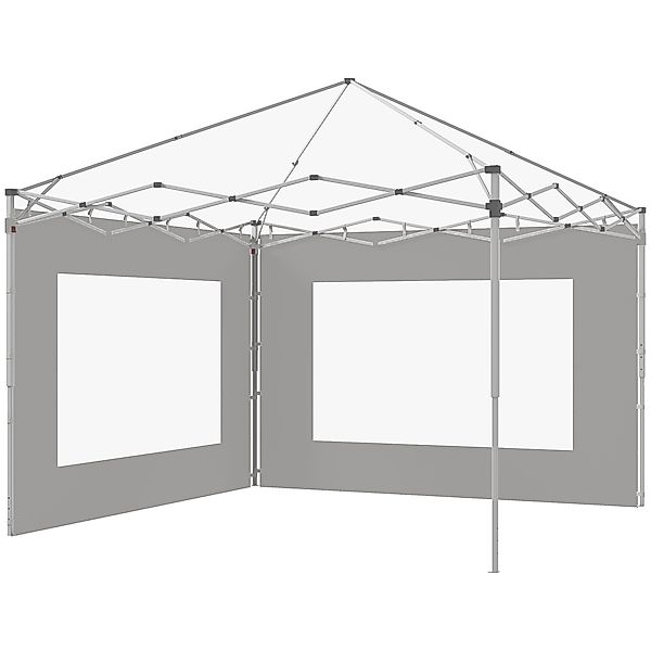 Outsunny Set von 2 Seitenwänden für Zelt, Pavillon 295x195 cm, Ersatzseiten günstig online kaufen