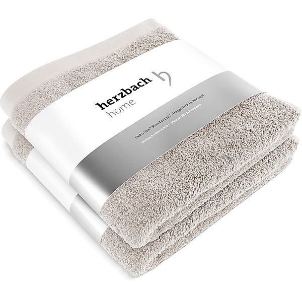 Herzbach Home Handtuch Set Pura, (2-St), günstig online kaufen
