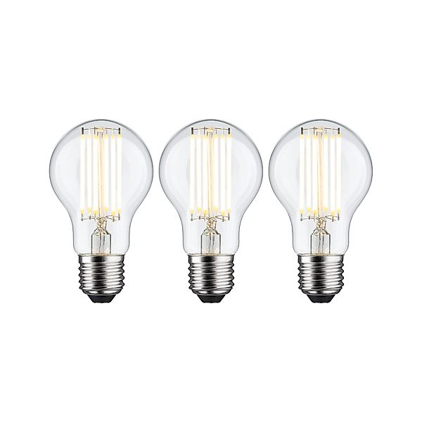 Paulmann "Eco-Line Filament 230V LED Birne E27 3er-Set 1055lm 5W 3000K Klar günstig online kaufen