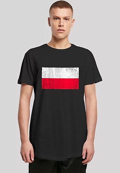 F4NT4STIC T-Shirt Poland Polen Flagge distressed Print günstig online kaufen