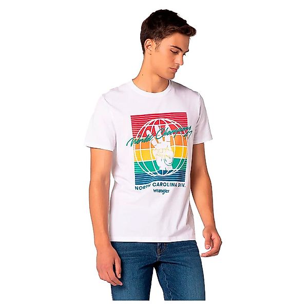 Wrangler Globe Kurzärmeliges T-shirt L White günstig online kaufen