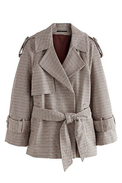 Next Trenchcoat Kurzer Trenchcoat in Wickeloptik, Kurzgröße (1-tlg) günstig online kaufen