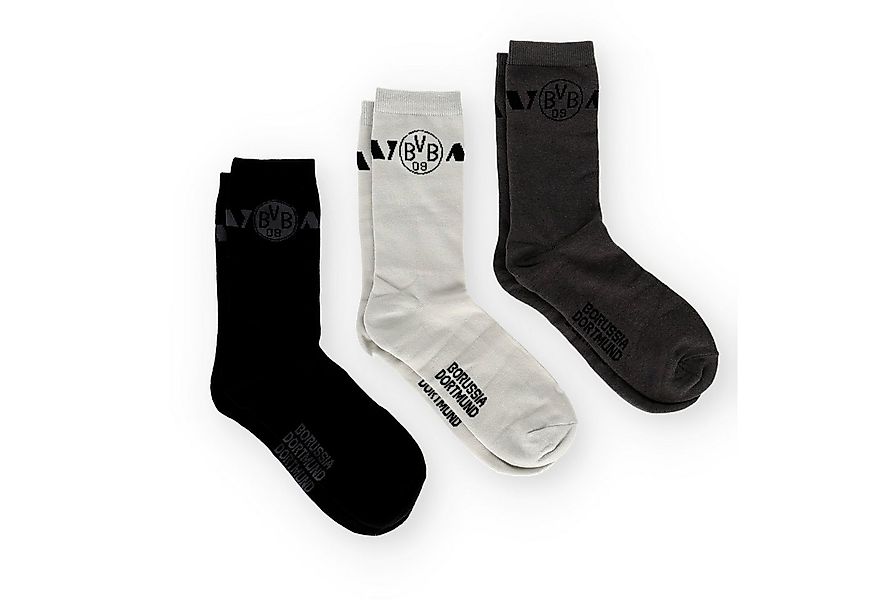 BVB Freizeitsocken BVB 3er Socken Geschenkset (3-Paar) günstig online kaufen