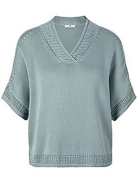 V-Pullover Peter Hahn blau günstig online kaufen