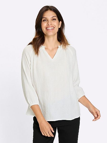 Sieh an! Klassische Bluse Schlupf-Bluse . günstig online kaufen
