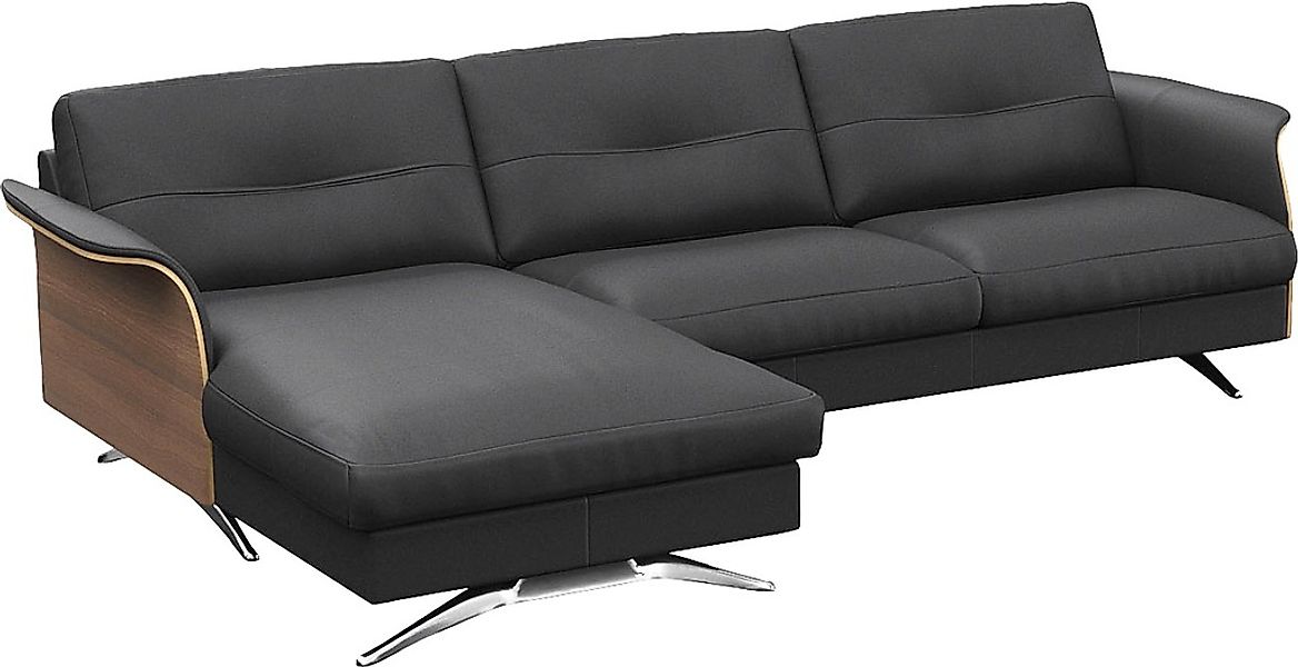 FLEXLUX Ecksofa "Glow, super bequem durch hochwertigem Sitzaufbau mit Feder günstig online kaufen