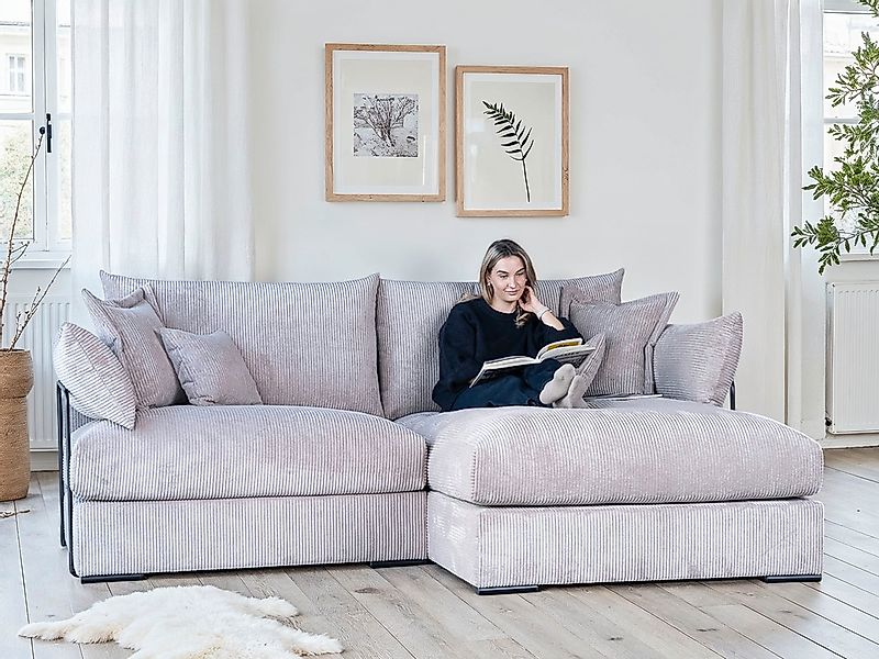 Home affaire Ecksofa "Casa XXL L-Form, Breite 247 cm" Mega-Sofa, Cord oder günstig online kaufen