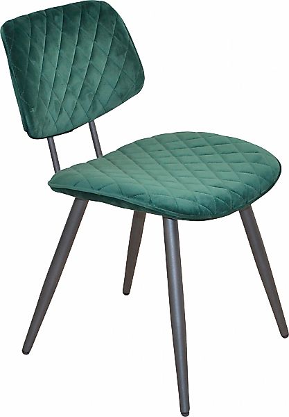 INOSIGN Polsterstuhl (Set) 1 Stk. Samtstruktur Gestell aus Stahlrohr, Sitz günstig online kaufen