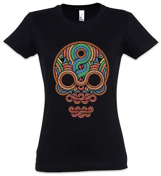 Urban Backwoods Print-Shirt Inca Skull Damen T-Shirt Inka Mayans Maya Aztec günstig online kaufen