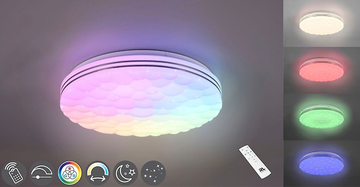 REALITY Leuchten LED Deckenleuchte »Tiger«, 1 flammig, Leuchtmittel LED-Boa günstig online kaufen
