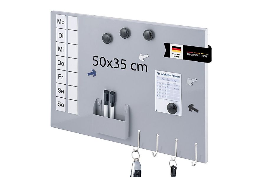 bremermann Magnettafel Magnettafel aus Metall, beschreibbar, viel Zubehör, günstig online kaufen