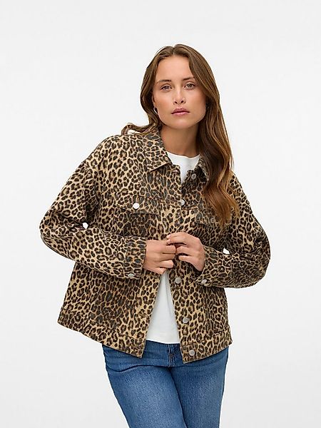 Vero Moda Kurzjacke VMTESSA LS OVERSIZE DNM AOP JACKET NOOS mit Animal-Prin günstig online kaufen