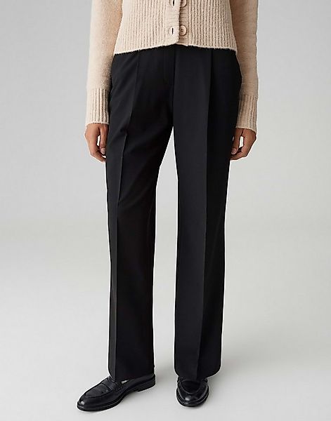 OPUS Bundfaltenhose MAROU CITY mit Komfortbund High Rise, Long, Mélange-Eff günstig online kaufen